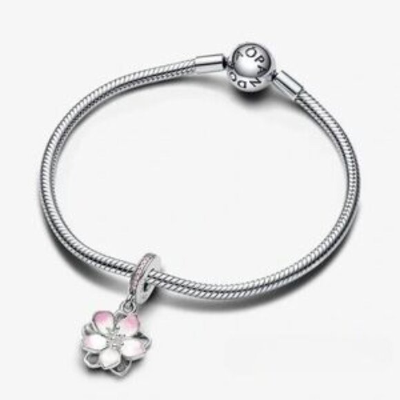New Pandora Cherry Blossom Dangle Charm - Picture 3 of 3